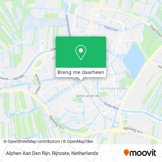 Alphen Aan Den Rijn, Rijnzate kaart