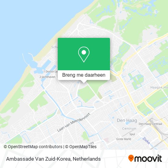 Ambassade Van Zuid-Korea kaart