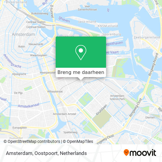 Amsterdam, Oostpoort kaart