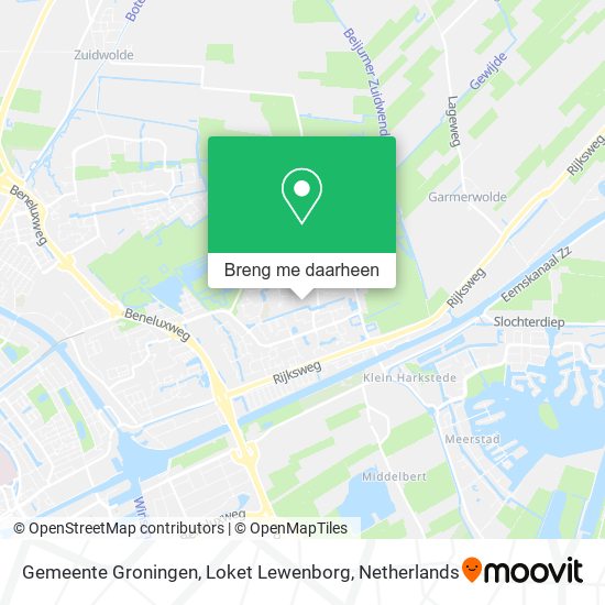 Gemeente Groningen, Loket Lewenborg kaart