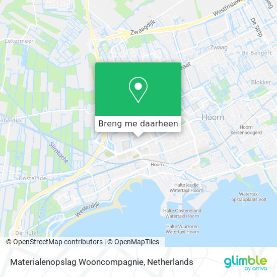 Materialenopslag Wooncompagnie kaart