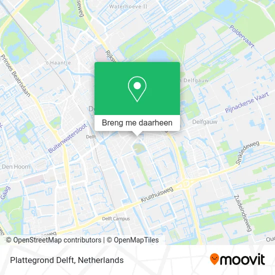 Plattegrond Delft kaart