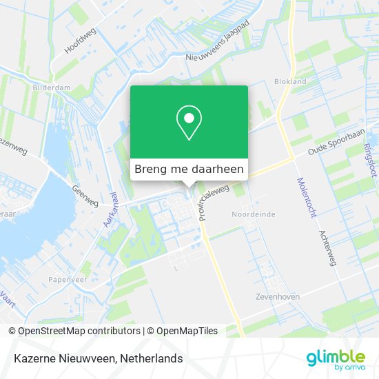 Kazerne Nieuwveen kaart