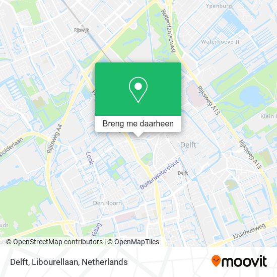 Delft, Libourellaan kaart