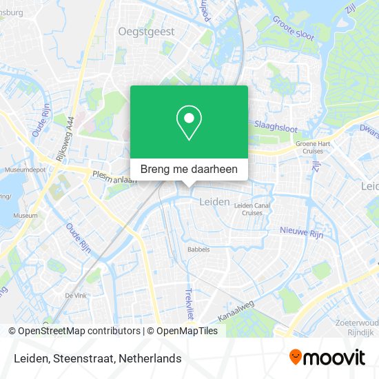 Leiden, Steenstraat kaart