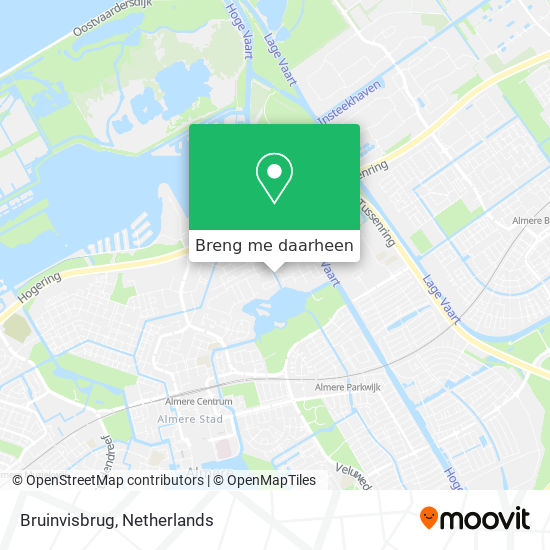 Bruinvisbrug kaart