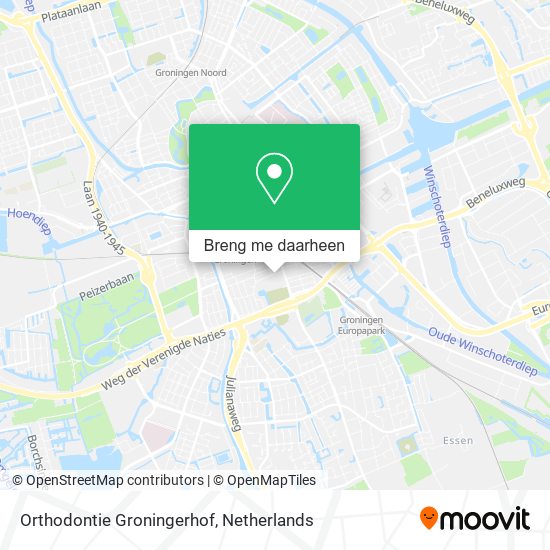 Orthodontie Groningerhof kaart