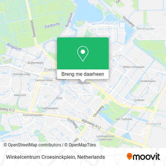 Winkelcentrum Croesinckplein kaart