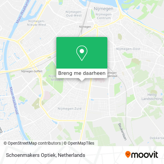 Schoenmakers Optiek kaart