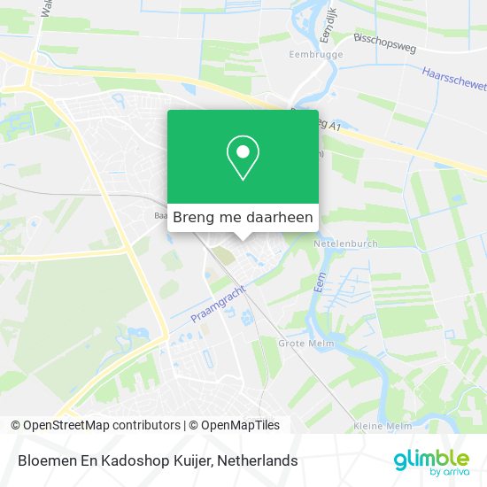 Bloemen En Kadoshop Kuijer kaart