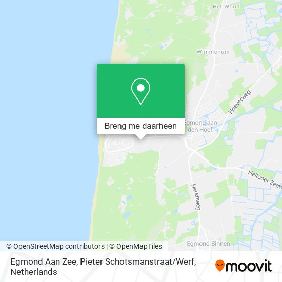 Egmond Aan Zee, Pieter Schotsmanstraat / Werf kaart