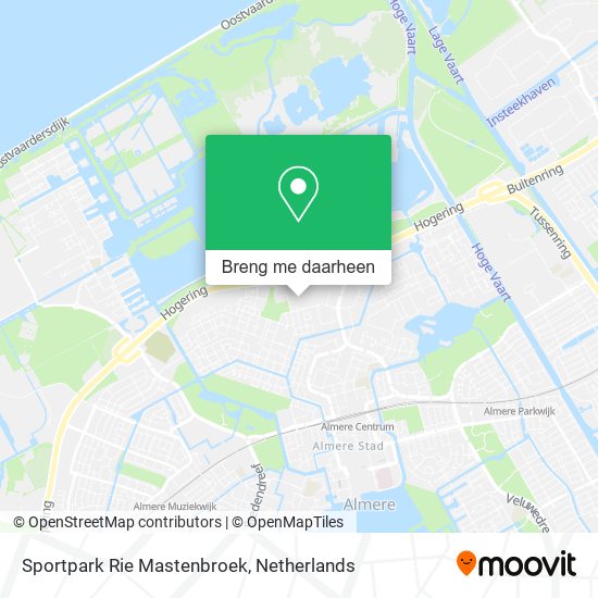 Sportpark Rie Mastenbroek kaart