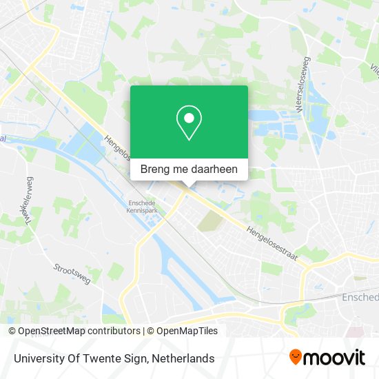 University Of Twente Sign kaart