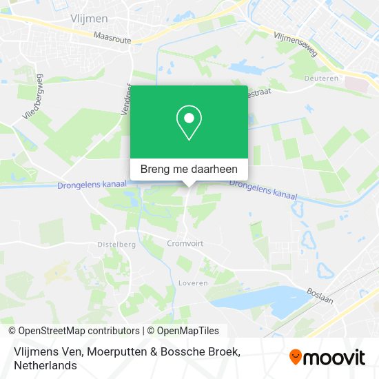 Vlijmens Ven, Moerputten & Bossche Broek kaart
