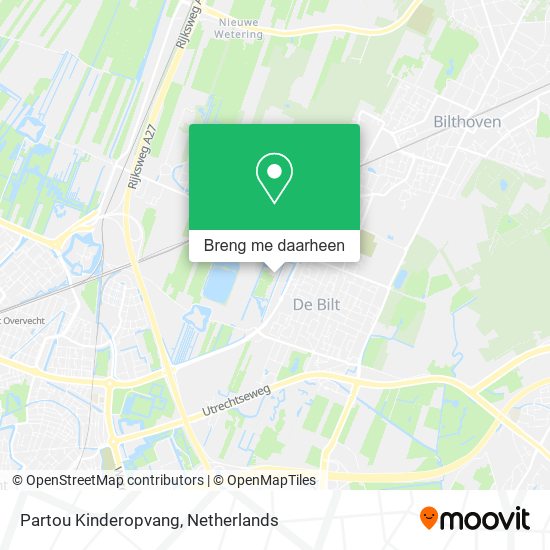Partou Kinderopvang kaart