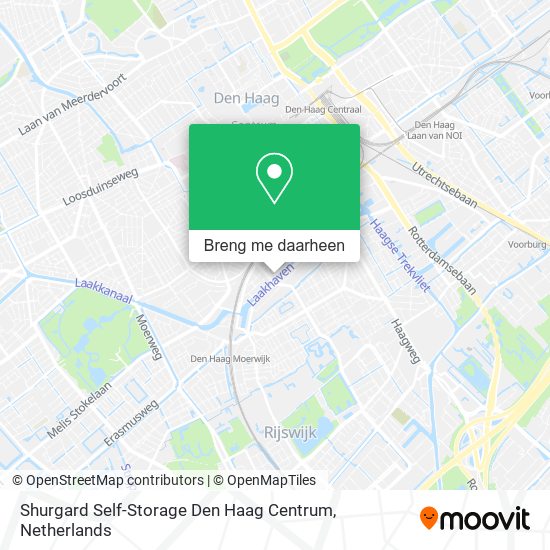 Shurgard Self-Storage Den Haag Centrum kaart