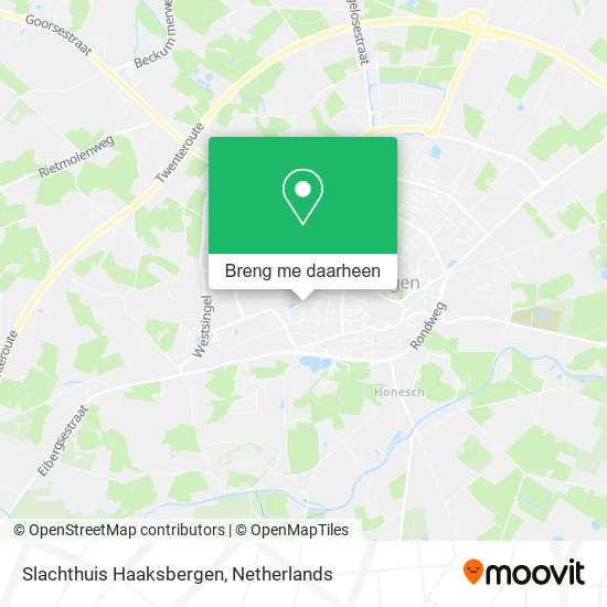 Slachthuis Haaksbergen kaart