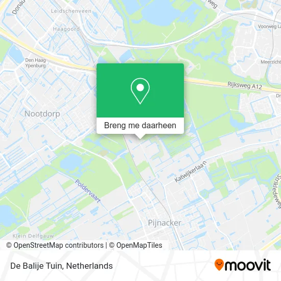 De Balije Tuin kaart