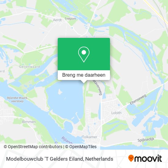 Modelbouwclub 'T Gelders Eiland kaart