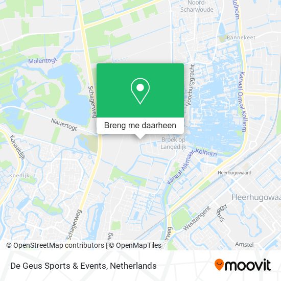 De Geus Sports & Events kaart