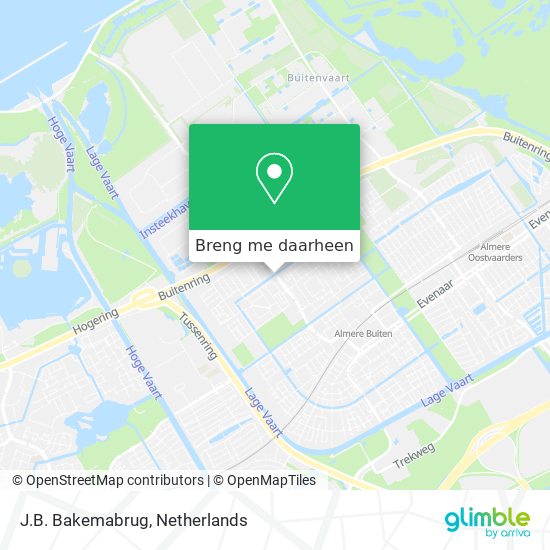 J.B. Bakemabrug kaart