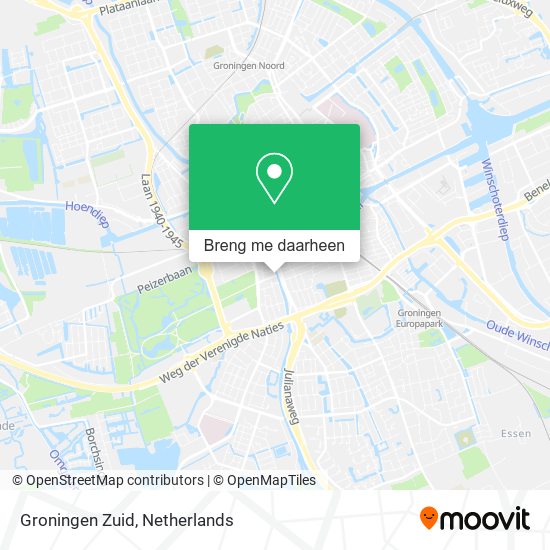 Groningen Zuid kaart