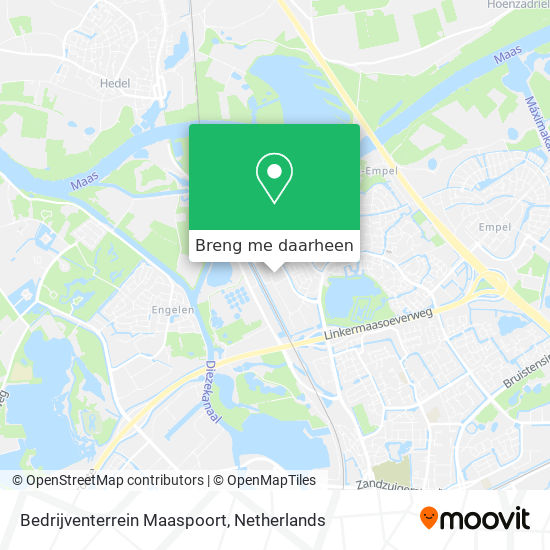 Bedrijventerrein Maaspoort kaart