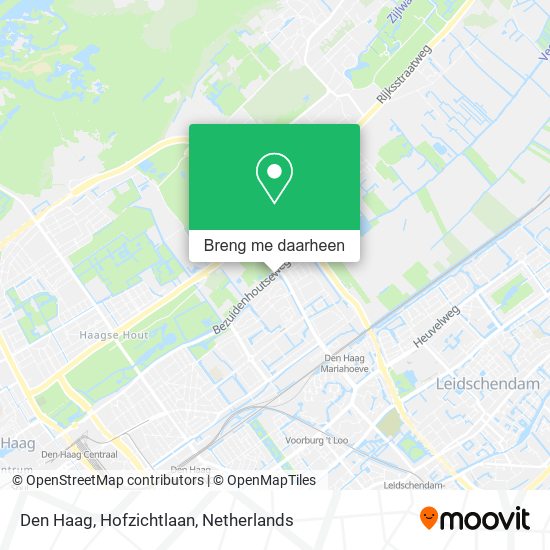 Den Haag, Hofzichtlaan kaart