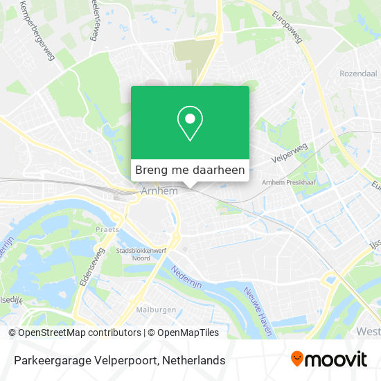 Parkeergarage Velperpoort kaart