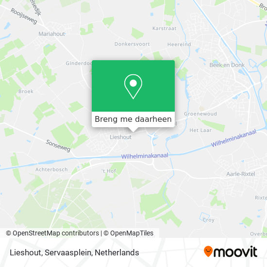 Lieshout, Servaasplein kaart