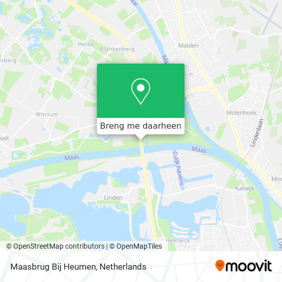 Maasbrug Bij Heumen kaart