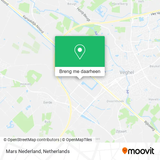 Mars Nederland kaart