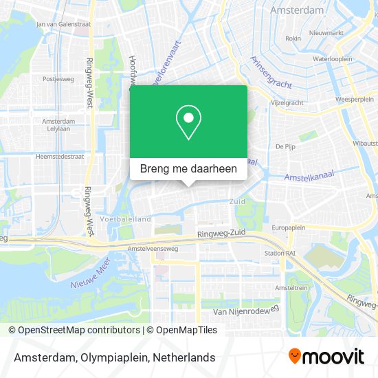 Amsterdam, Olympiaplein kaart