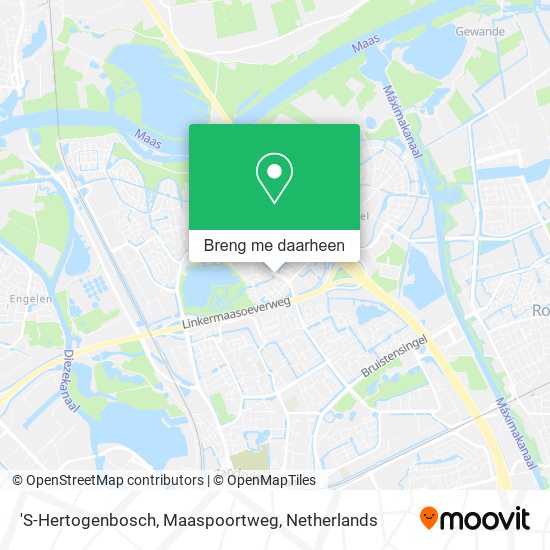 'S-Hertogenbosch, Maaspoortweg kaart