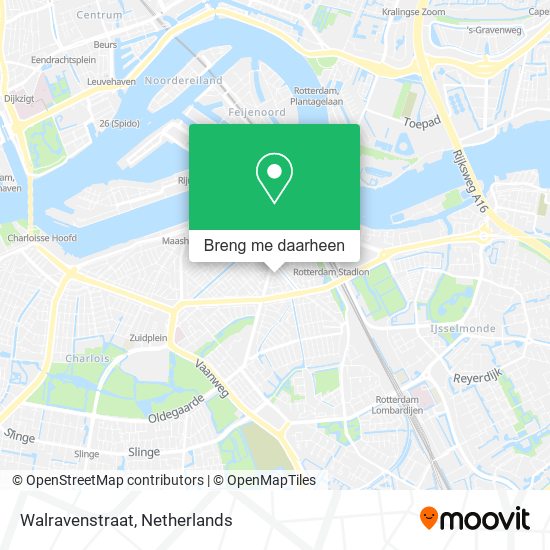 Walravenstraat kaart