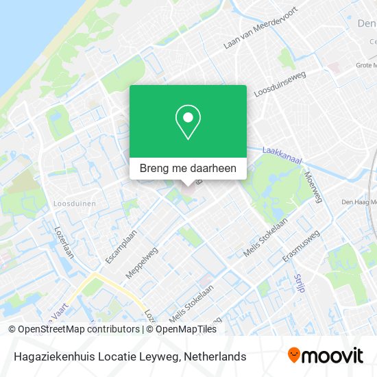 Hagaziekenhuis Locatie Leyweg kaart