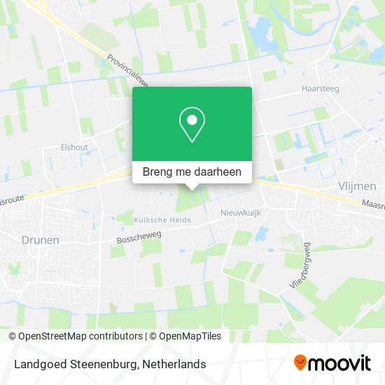 Landgoed Steenenburg kaart
