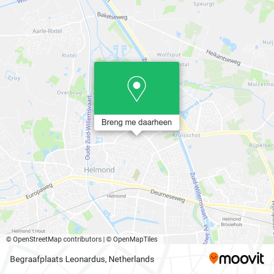 Begraafplaats Leonardus kaart
