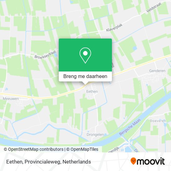 Eethen, Provincialeweg kaart