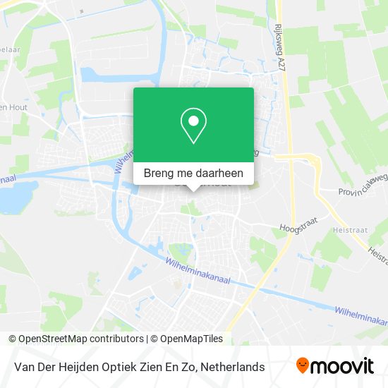 Van Der Heijden Optiek Zien En Zo kaart