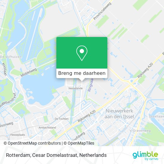 Rotterdam, Cesar Domelastraat kaart