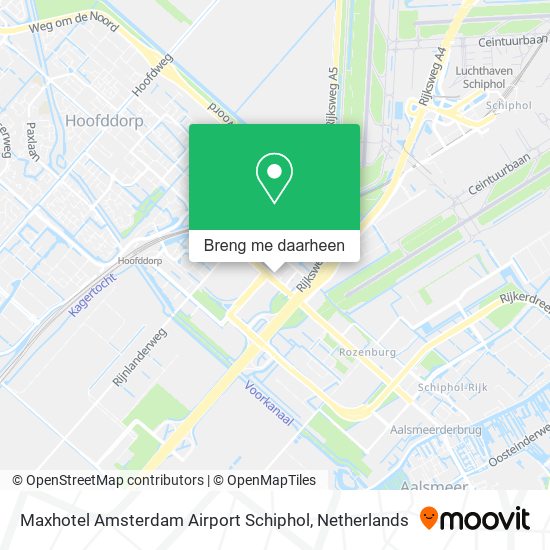 Maxhotel Amsterdam Airport Schiphol kaart