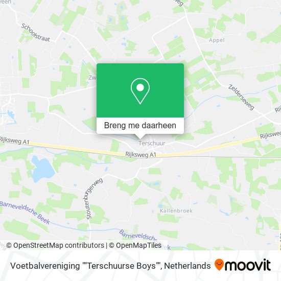 Voetbalvereniging ""Terschuurse Boys"" kaart