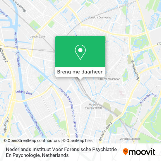 Nederlands Instituut Voor Forensische Psychiatrie En Psychologie kaart