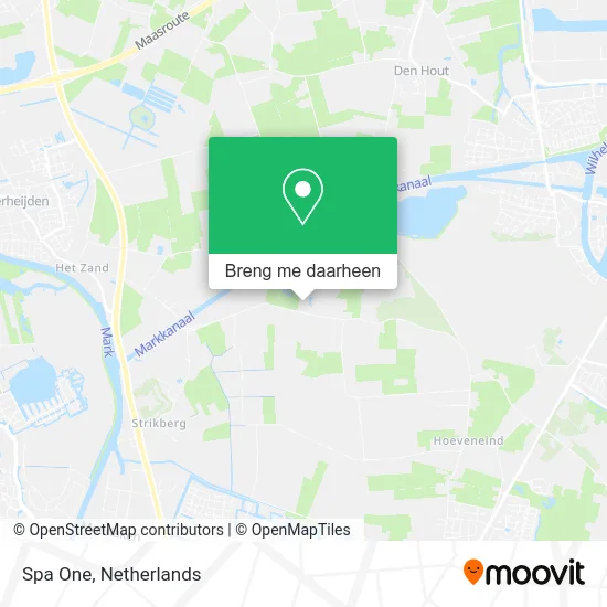 Spa One kaart