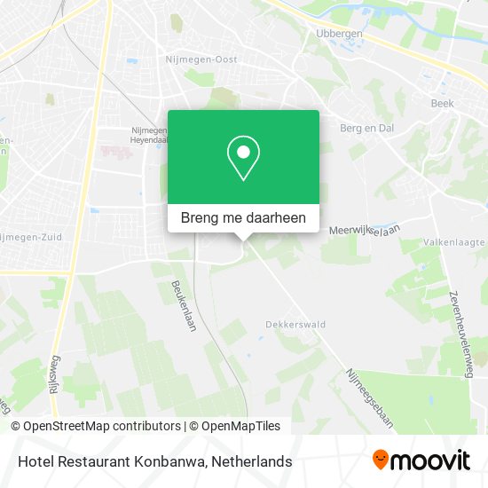 Hotel Restaurant Konbanwa kaart