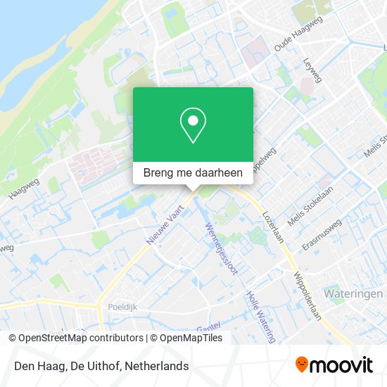 Den Haag, De Uithof kaart