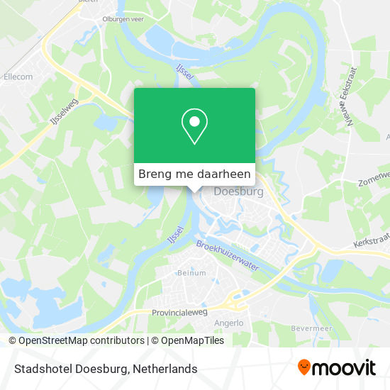Stadshotel Doesburg kaart