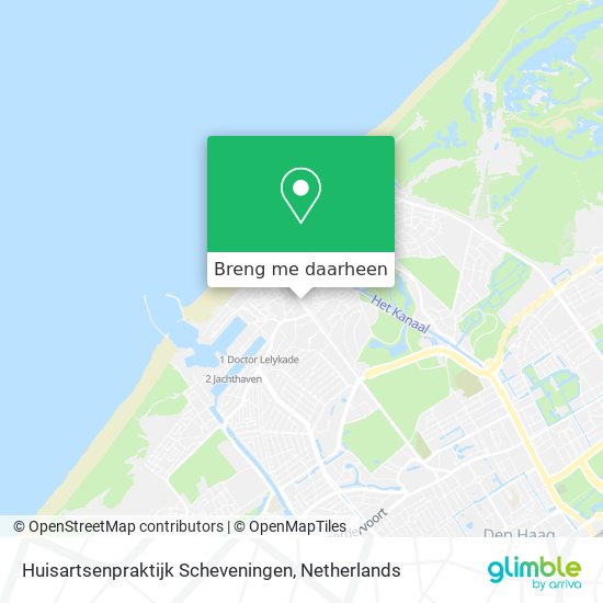 Huisartsenpraktijk Scheveningen kaart