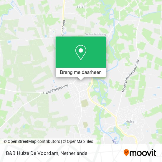 B&B Huize De Voordam kaart
